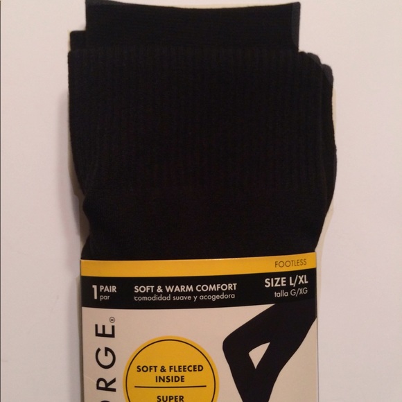 NWT Fleeced Ribbed Footless Tights Leggings L/XL - Picture 4 of 6
